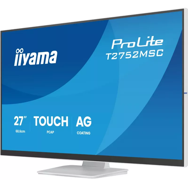 27 Zoll IIYAMA ProLite T2752MSC-W1AG Touchscreen-LCD-Monitor 1920 x 1080 Full HD weiß, 5 ms, USB 3.2 Gen1, Lautsprecher, VESA