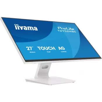 27 Zoll IIYAMA ProLite T2752MSC-W1AG Touchscreen-LCD-Monitor 1920 x 1080 Full HD weiß, 5 ms, USB 3.2 Gen1, Lautsprecher, VESA