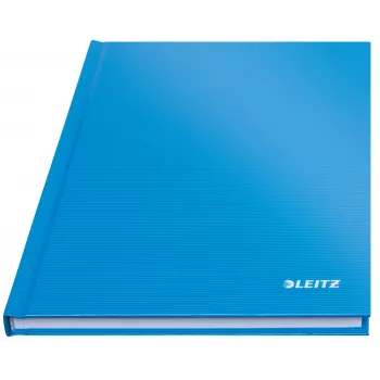 Leitz Notebook Solid Hardcover A5 kariert 90 g/m² 80 Blatt, Einfarbig, Blau, A5, 80 Blatt, Glänzend, 80 g/m²