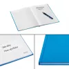 Leitz Notebook Solid Hardcover A5 kariert 90 g/m² 80 Blatt, Einfarbig, Blau, A5, 80 Blatt, Glänzend, 80 g/m²