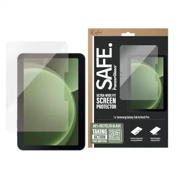 PanzerGlass SAFE. by ® Displayschutz Samsung Galaxy Tab Active5 Pro | Ultra-Weit-Passform