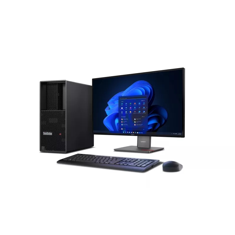 Lenovo ThinkStation P3 Tower Gen 2 Intel Core Ultra 9 285K 128 GB DDR5-SDRAM 1 TB SSD Ubuntu Linux Workstation Schwarz