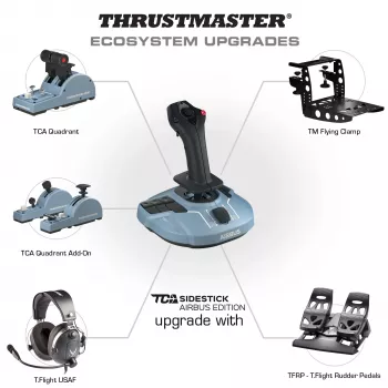 Thrustmaster TCA Quadrant Airbus Edition Schwarz, Blau Flight Sim PC