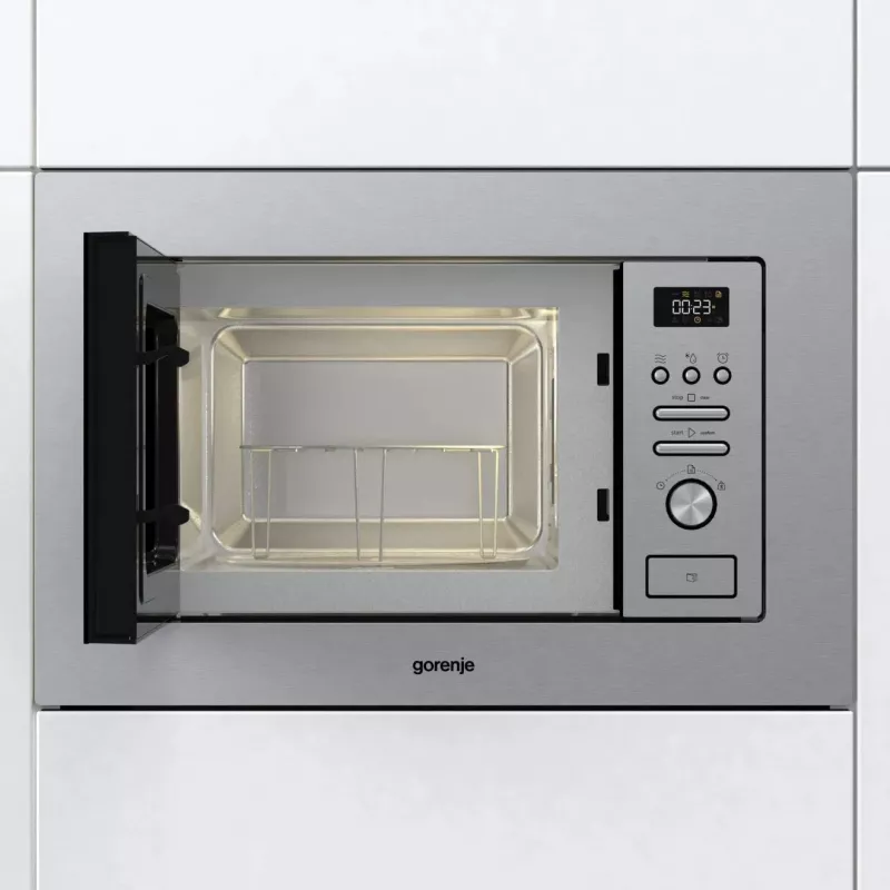 Gorenje BM201AG1X Edelstahl Grill-Mikrowelle Einbau 20 L 800 W