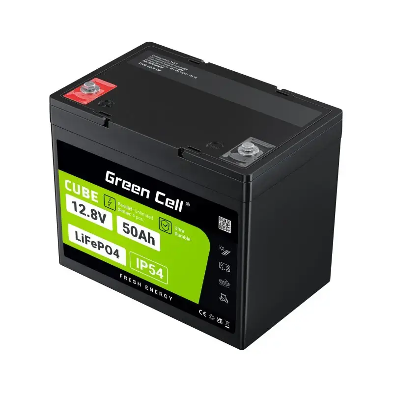 UPS-Batterie Grün Cell LFPGC12V50AH Lithium-Eisenphosphat 12V 50Ah 640Wh, 75A Entladung