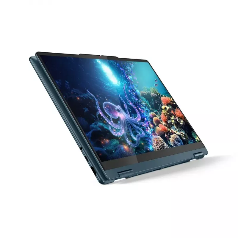2-in-1-Laptop Lenovo Yoga 7 14 Zoll OLED Touch, Ryzen AI 5 340, 16 GB LPDDR5, 512 GB SSD, Radeon 840M, 70 Wh, Tidal Teal