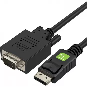 Techly Monitor DisplayPort-zu-VGA-Kabel 1,8 m ICOC DSP-V-018