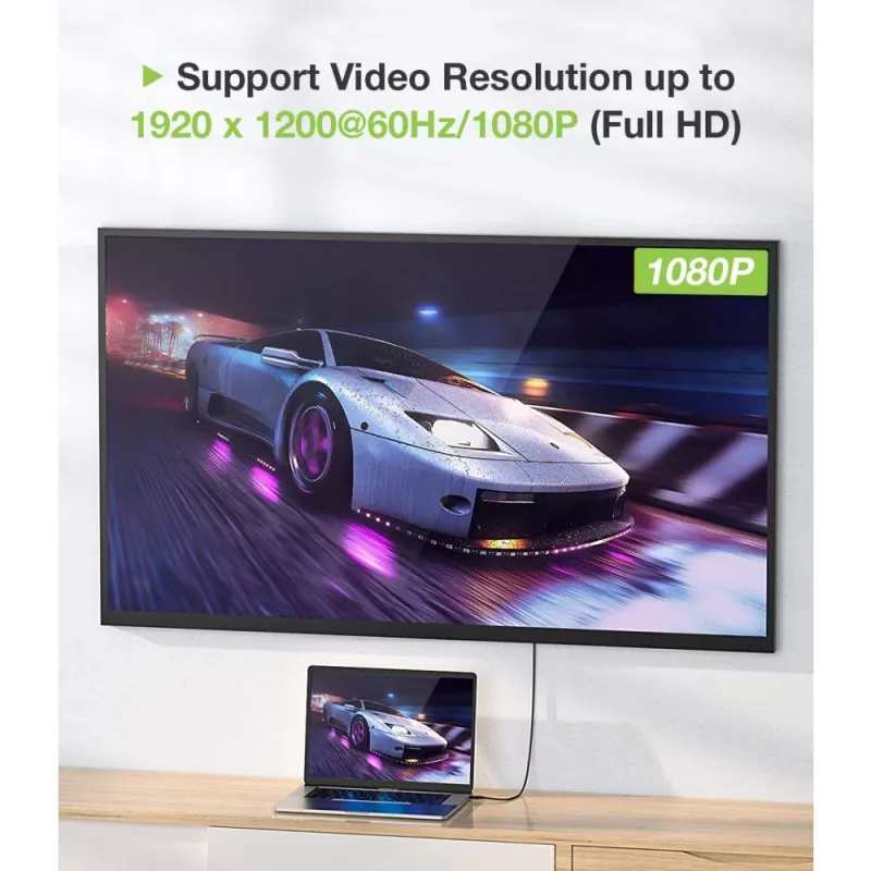 Techly Monitor DisplayPort-zu-VGA-Kabel 1,8 m ICOC DSP-V-018
