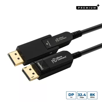 Microconnect DP-MMG-1500MBV1.4OP DisplayPort-Kabel 15 m Schwarz
