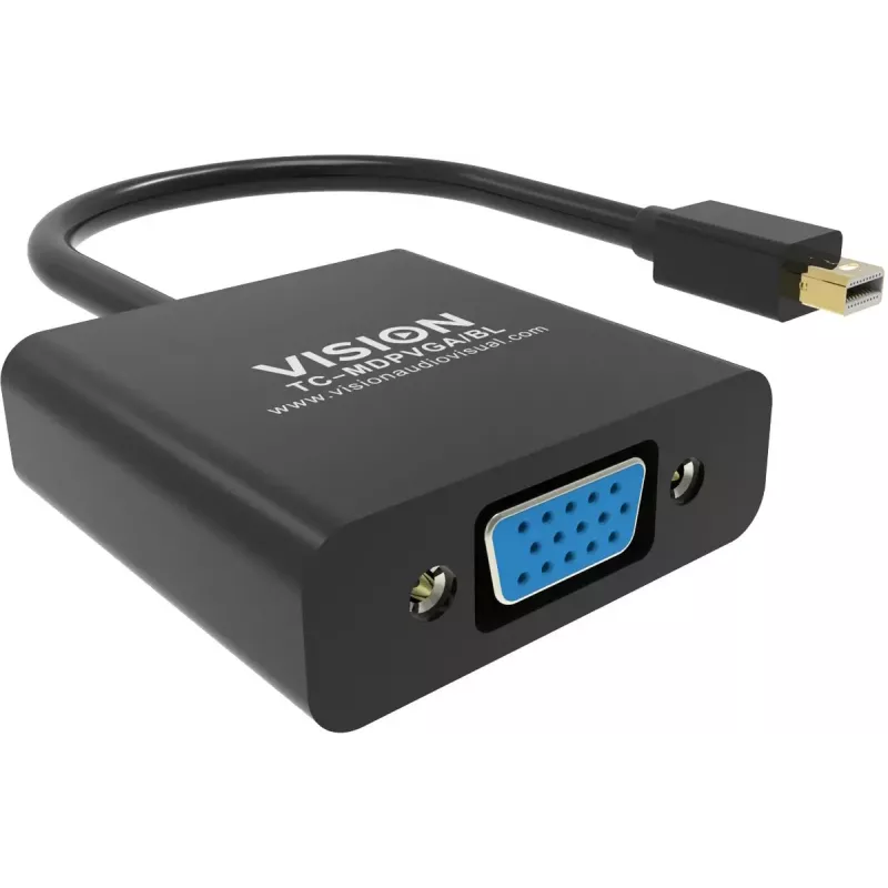 Video-Kabel-Adapter Mini DisplayPort auf VGA Vision TC-MDPVGA/BL
