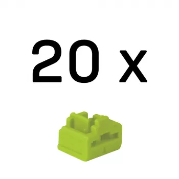 Lindy RJ-45 Portblocker (ohne Schlüssel) – 20er-Pack, grün