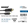 Microconnect USB3.1CHDMI10OP Videokabel-Adapter 10 m USB Type-C HDMI Schwarz