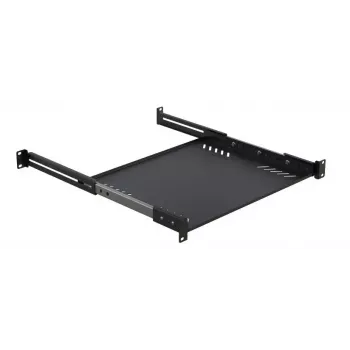 Rack-Ablage Lanview LVR1U-SLIDE-600MM-BL — 1HE ausziehbar 600 mm schwarz