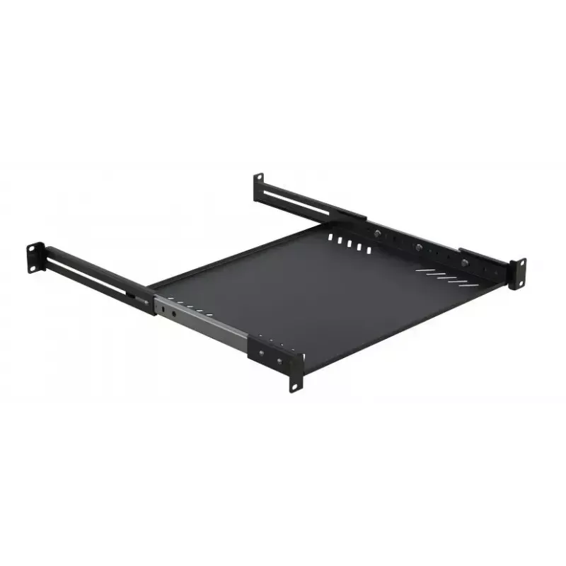 Rack-Ablage Lanview LVR1U-SLIDE-600MM-BL — 1HE ausziehbar 600 mm schwarz
