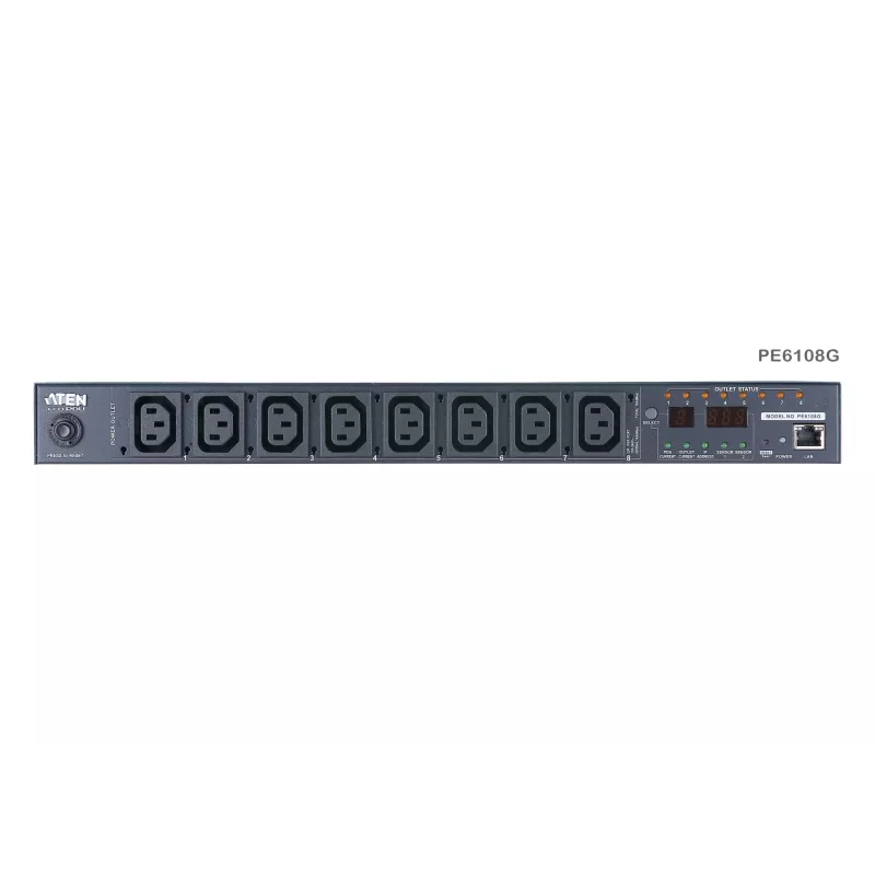 ATEN 1U 10A 8 Outlet Switched Bank Metered PDU + Kostenlose Eco PDU Manager Software
