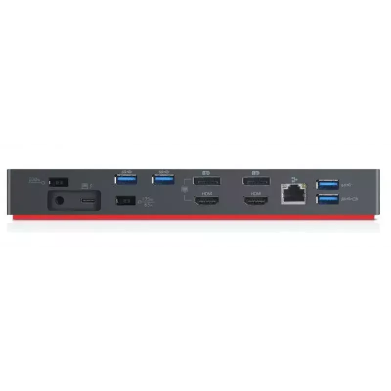Lenovo 40AN0135DK Laptop-Dockingstation/Port-Replikator Kabelgebunden Thunderbolt 3 Schwarz