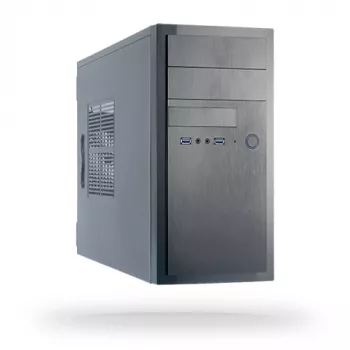 Chieftec HT-01B-350GPB Computergehäuse Midi Tower Schwarz 350 W