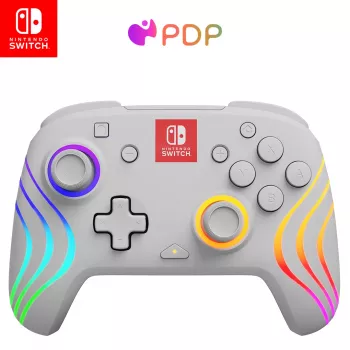 PDP Afterglow Wave White USB Gamepad Analog / Digital Nintendo Switch, Nintendo Switch Lite, Nintendo Switch OLED