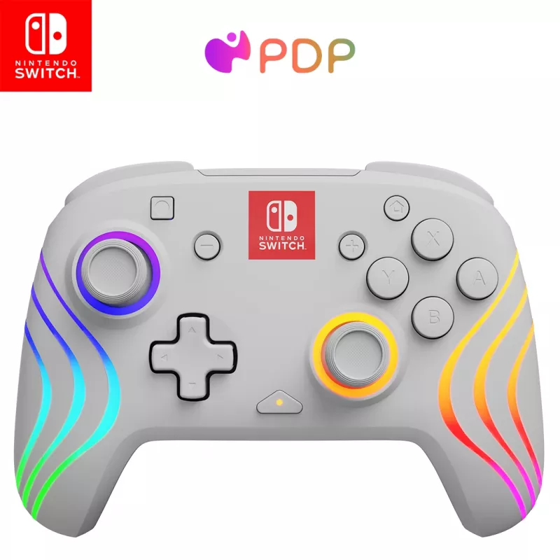 PDP Afterglow Wave White USB Gamepad Analog / Digital Nintendo Switch, Nintendo Switch Lite, Nintendo Switch OLED