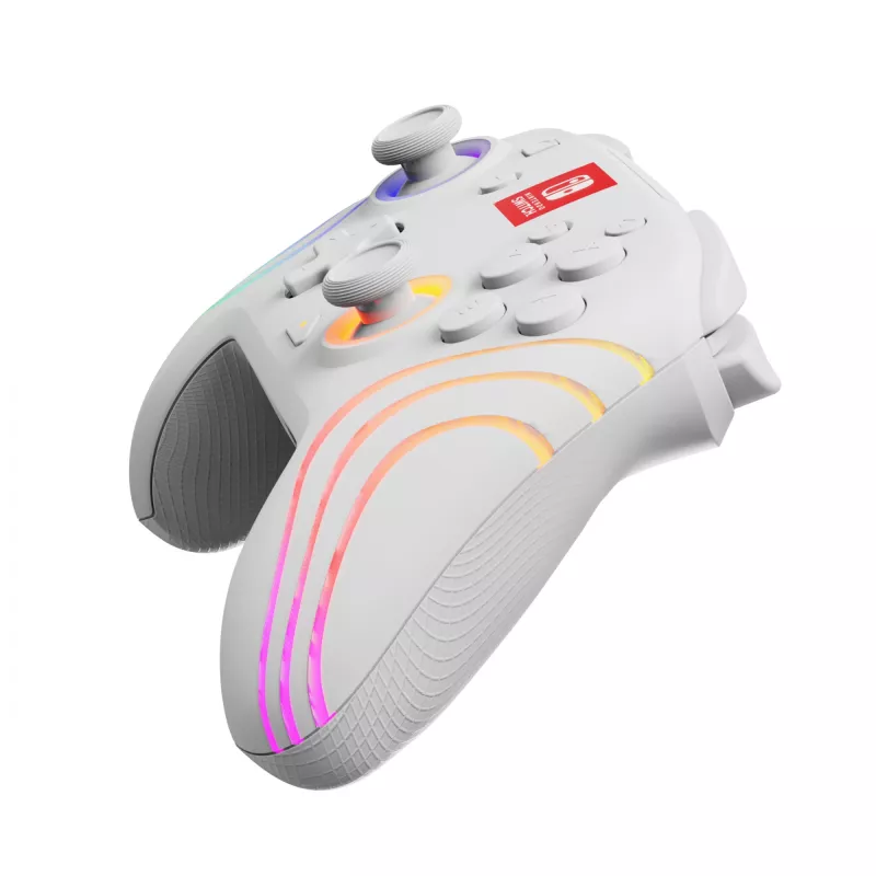 PDP Afterglow Wave White USB Gamepad Analog / Digital Nintendo Switch, Nintendo Switch Lite, Nintendo Switch OLED