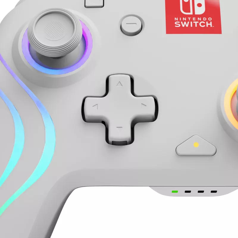 PDP Afterglow Wave White USB Gamepad Analog / Digital Nintendo Switch, Nintendo Switch Lite, Nintendo Switch OLED