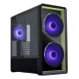 PC-Gehäuse Lian Li Lancool 217 INF Midi Tower — Schwarz, EATX/ATX/Micro‑ATX/Mini‑ITX Unterstützung, 2x120mm vorne, 1x140mm hinten, 1×3,5 Zoll + 8×2,5 Zoll, gehärtetes Glas