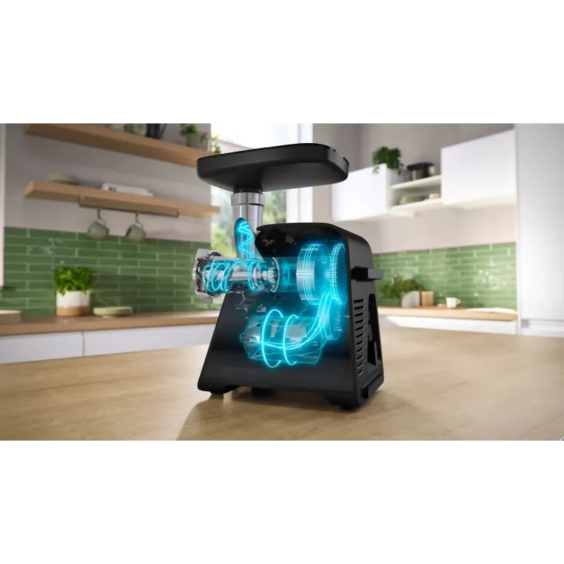Bosch Serie 6 Fleischwolf 2100 W Schwarz, Silber