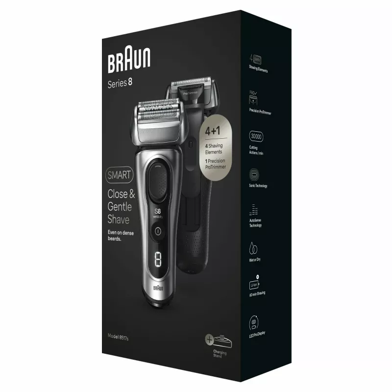 Braun Series 8 8517s Elektrorasierer – nass & trocken, silber
