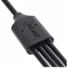 InLine USB 4in1 Y-Ladekabel, 1x USB-A Stecker auf 4x USB-C Stecker, Schwarz 1 m