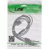 InLine USB 4in1 Y-Ladekabel, 1x USB-A Stecker auf 4x USB-C Stecker, Schwarz 1 m