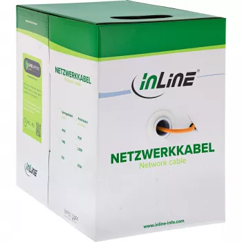 InLine Solid Installationskabel 250MHz S/STP Cat.6 CU AWG23 halogenfrei 50m