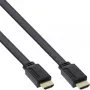InLine HDMI Flachkabel High Speed Kabel mit Ethernet vergoldet schwarz 5m