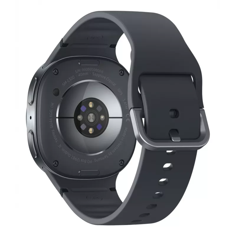 Samsung Galaxy Watch8 SM-L320NDAAXEF Smartwatch / Sportuhr 3,3 cm (1,3 Zoll) AMOLED 40 mm Digital 438 x 438 Pixel Graphite WLAN GPS (Satellit)