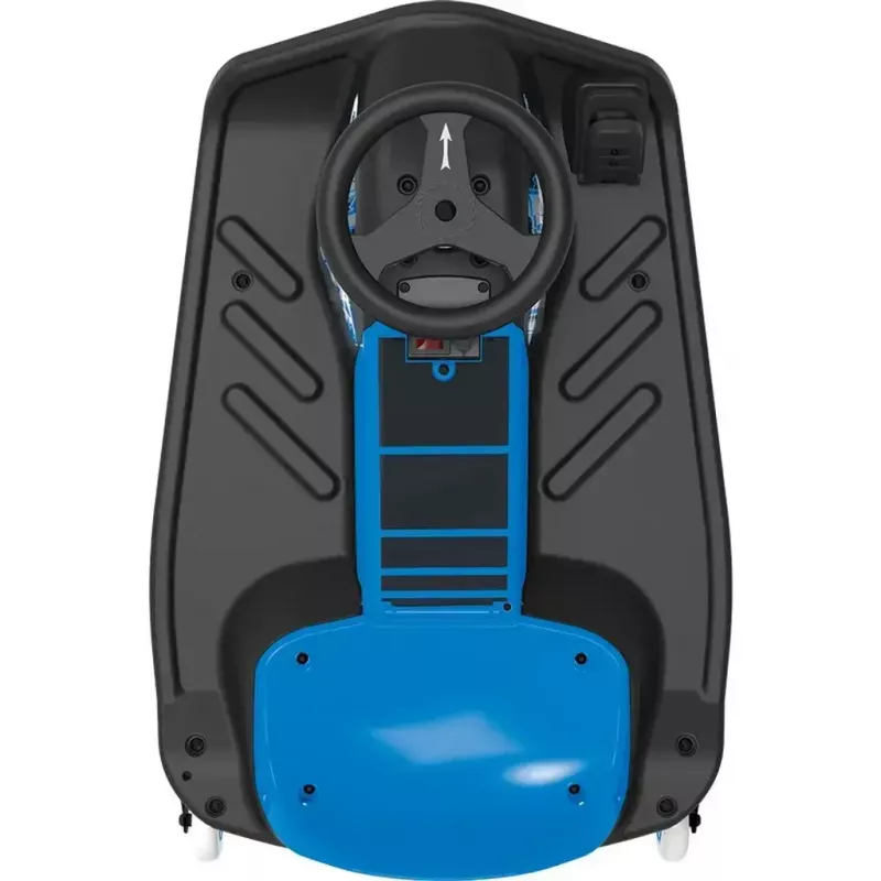 Elektrisches Drift-Kart Razor Crazy Cart Shift — Blau, 90 W Motor, 12 V Akku, bis zu 13 km/h, max. Benutzergewicht 54 kg