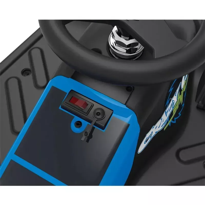 Elektrisches Drift-Kart Razor Crazy Cart Shift — Blau, 90 W Motor, 12 V Akku, bis zu 13 km/h, max. Benutzergewicht 54 kg