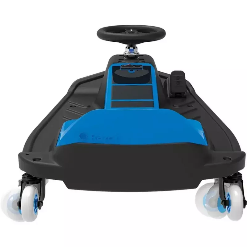 Elektrisches Drift-Kart Razor Crazy Cart Shift — Blau, 90 W Motor, 12 V Akku, bis zu 13 km/h, max. Benutzergewicht 54 kg