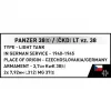 Bauset Cobi Blocks Panzer 38 VZ.38 690 Elemente – Maßstabsmodell-Bausatz