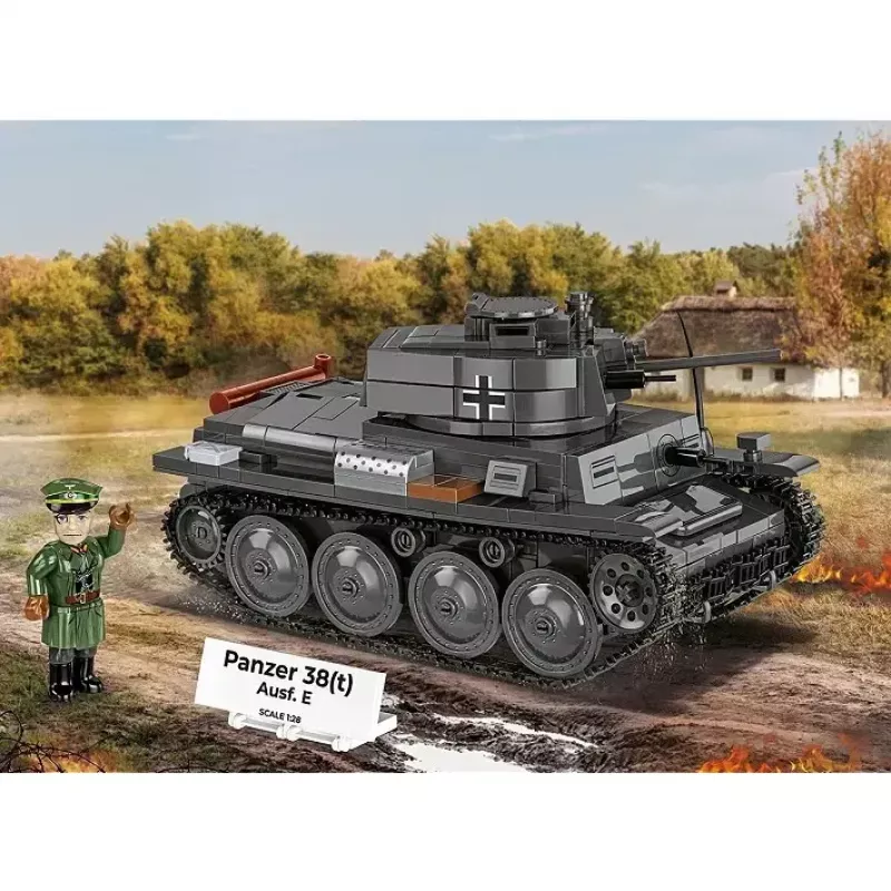 Bauset Cobi Blocks Panzer 38 VZ.38 690 Elemente – Maßstabsmodell-Bausatz