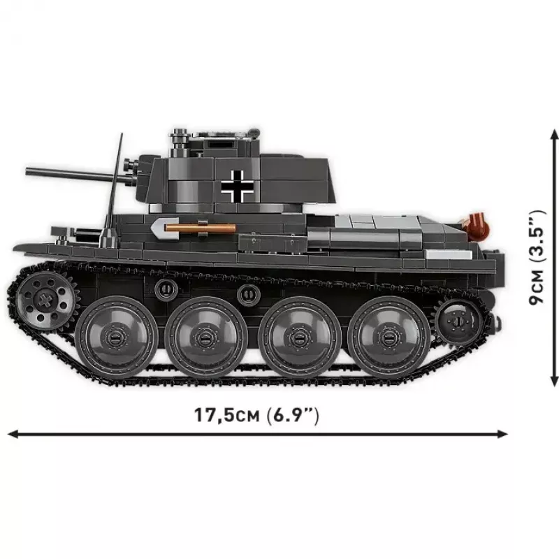 Bauset Cobi Blocks Panzer 38 VZ.38 690 Elemente – Maßstabsmodell-Bausatz