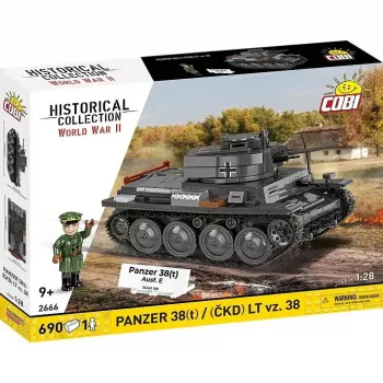 Bauset Cobi Blocks Panzer 38 VZ.38 690 Elemente – Maßstabsmodell-Bausatz