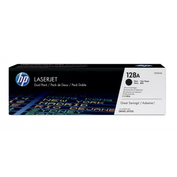 HP 128A 2er-Pack Schwarz Original LaserJet Toner-Kartuschen, 4000 Seiten, Schwarz, 2 Stk.