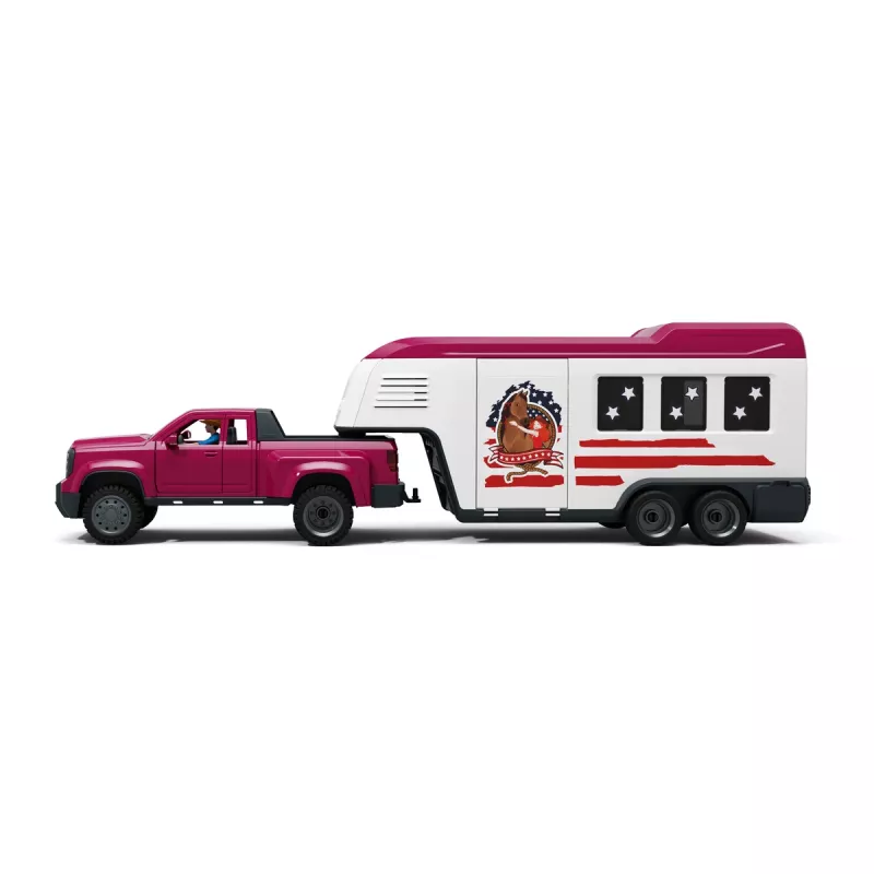 schleich Lakeside Truck mit Anhänger, Tier, Pferde, 5 Jahre, Mehrfarbig