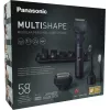 Reisetrimmer Panasonic X-Shape Travel — blau, Lithium-Ionen-Akku, integriert, Multi-Aufsätze (Bart, Körper, Haar, Folienrasierer, Zahnbürste), 1–30 mm, 196×49×43 mm