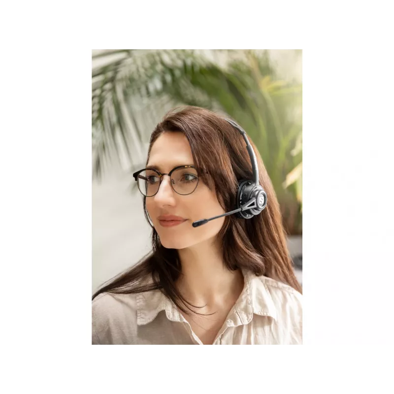 Sandberg kabelloses Headset ANC+ENC, Kabellos, Musik/Alltag, 20–20000 Hz, 230 g, Headset, Schwarz
