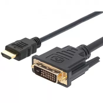 Techly Videokabel HDMI auf DVI-D M/M 3m ICOC HDMI-D-030, 3 m, HDMI, DVI-D, Stecker, Stecker, Gold