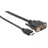 Techly Videokabel HDMI auf DVI-D M/M 3m ICOC HDMI-D-030, 3 m, HDMI, DVI-D, Stecker, Stecker, Gold