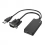 Hama 00200342 Videokabel-Adapter 0,15 m USB Typ-A + VGA (D-Sub) HDMI Schwarz
