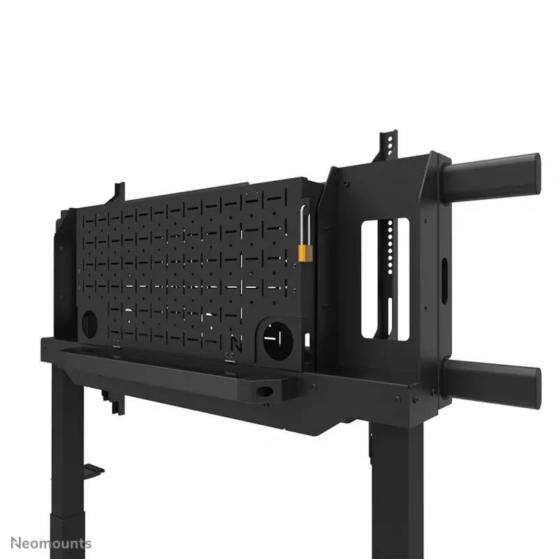 TV-Wagen Neomounts FL55-975BL1 motorisiert für 75–115 Zoll Bildschirme, Stahl, schwarz, max. 160 kg, Höhe 2154 mm