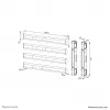 Neomounts AFL55-975BL VESA-Erweiterungsset 86-115 Zoll - max. 160 kg
