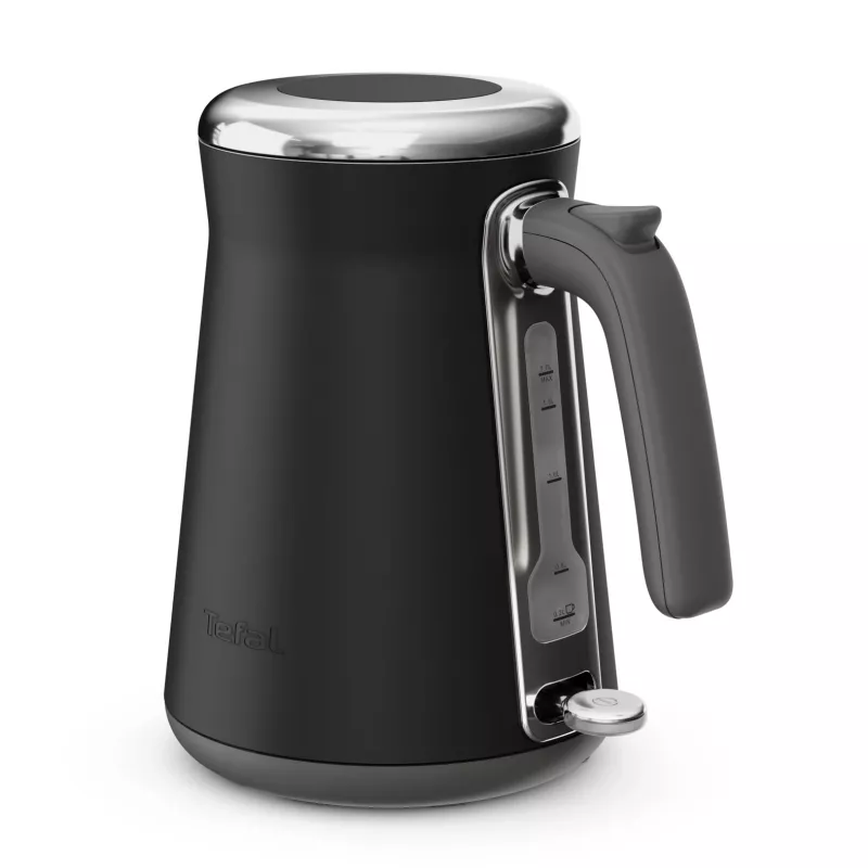 Wasserkocher Tefal KI6668E0 — 1,7 l, 2400 W, Edelstahlgehäuse, schwarz